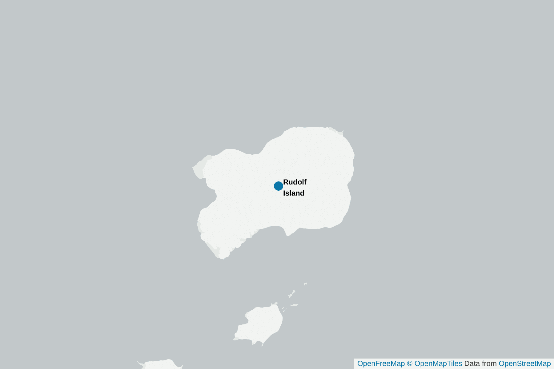 Map of Rudolf Island
