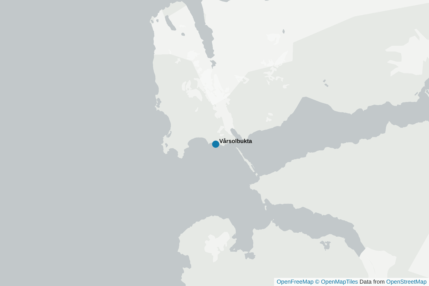 Map of Vårsolbukta
