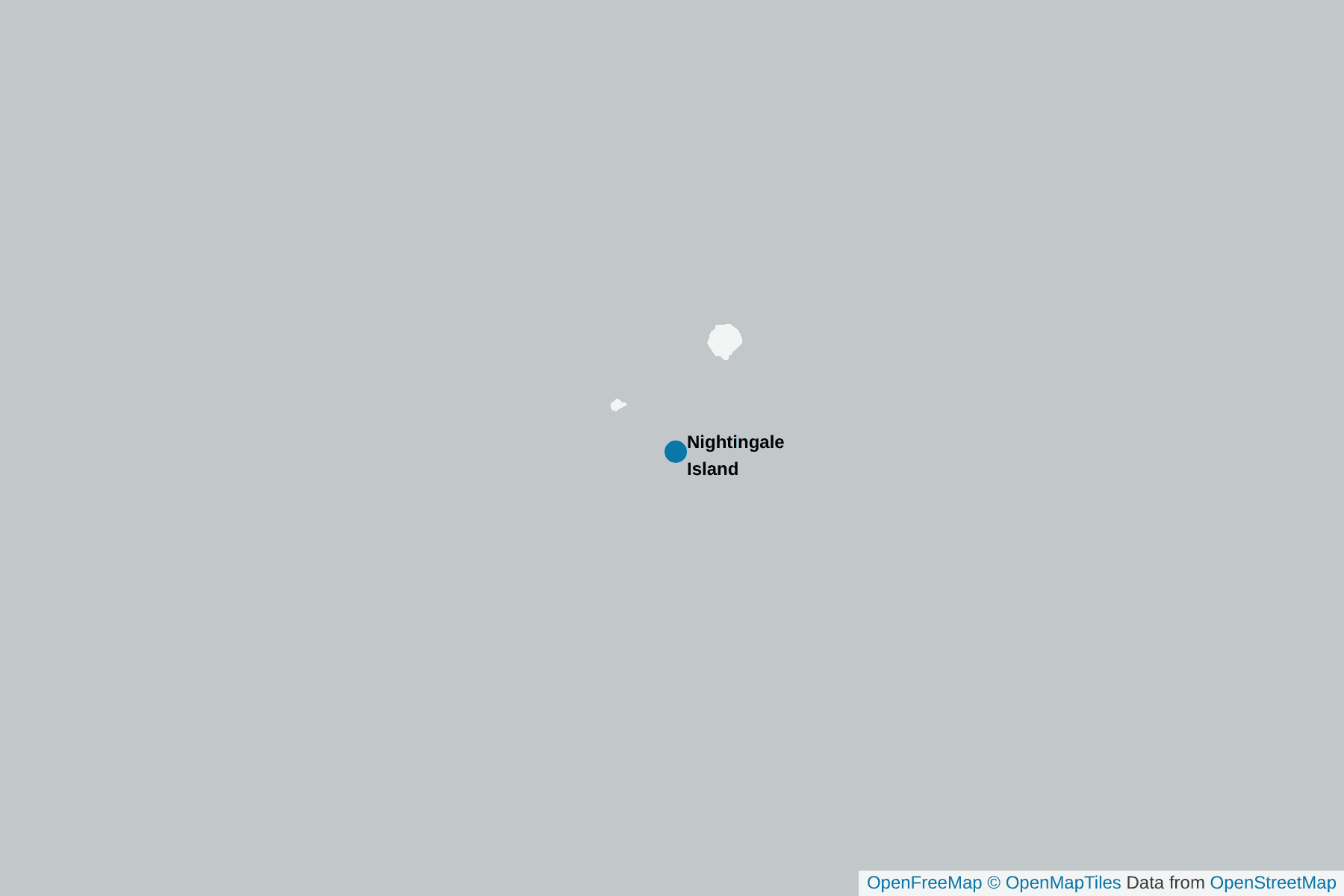 Map of Nightingale Island