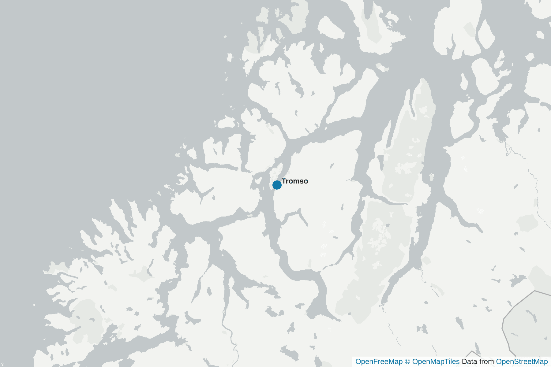 Map of Tromso