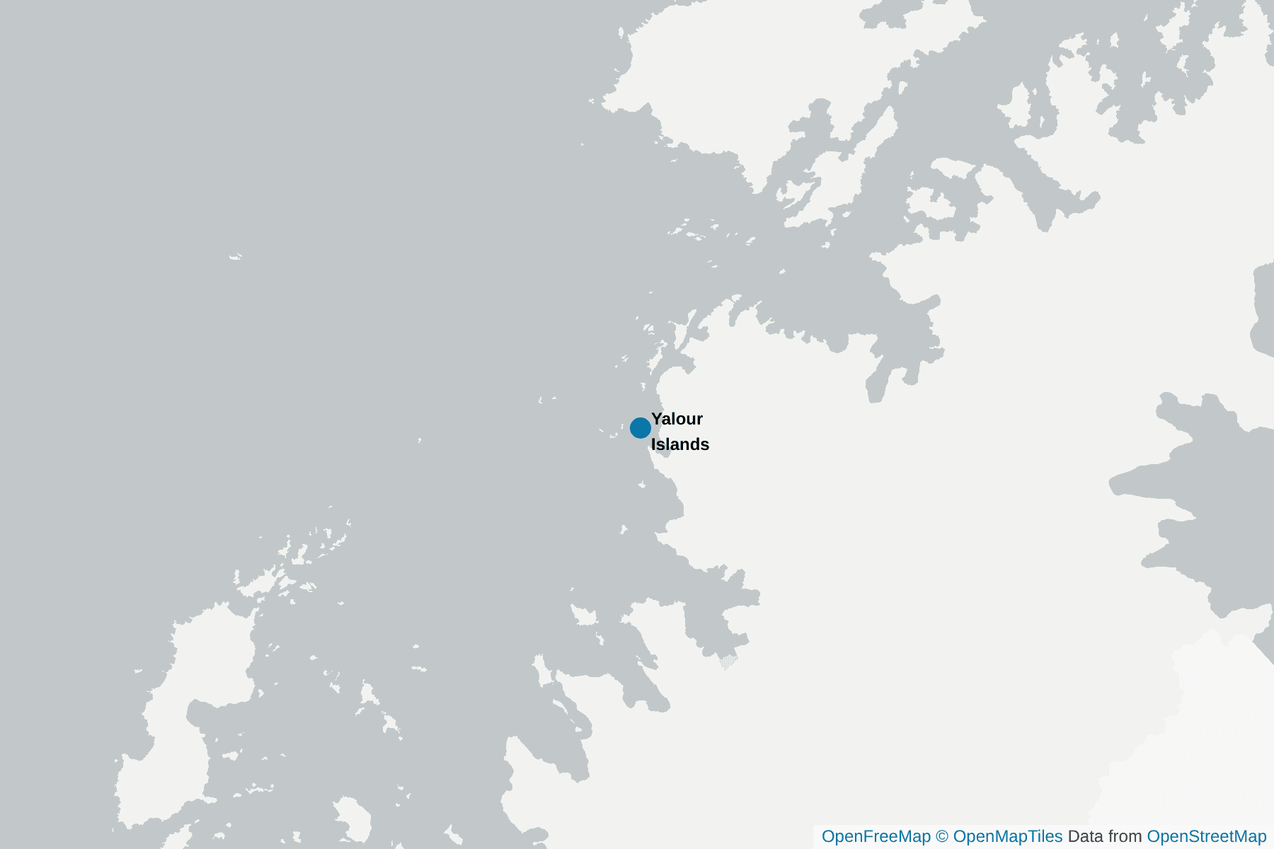 Map of Yalour Islands