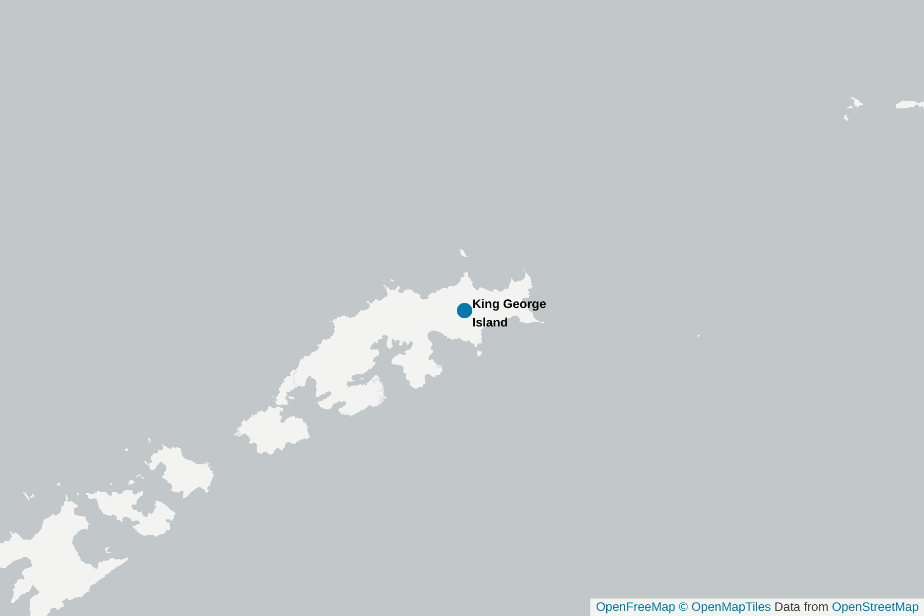 Map of King George Island