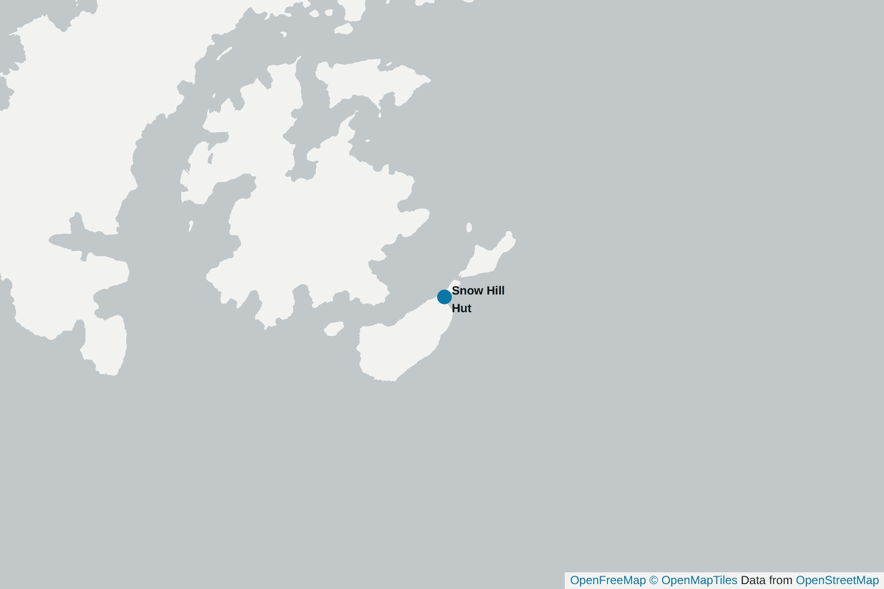 Map of Snow Hill Hut