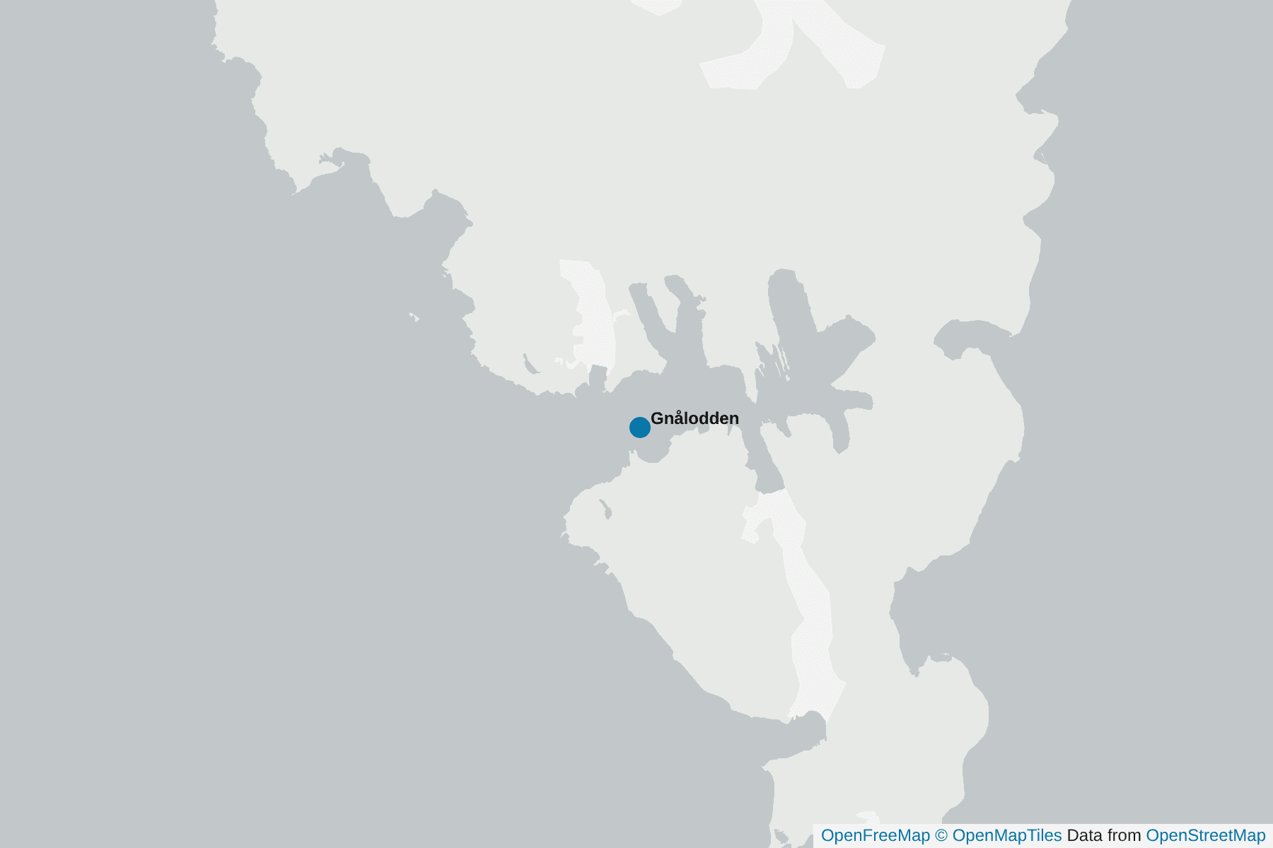 Map of Gnålodden
