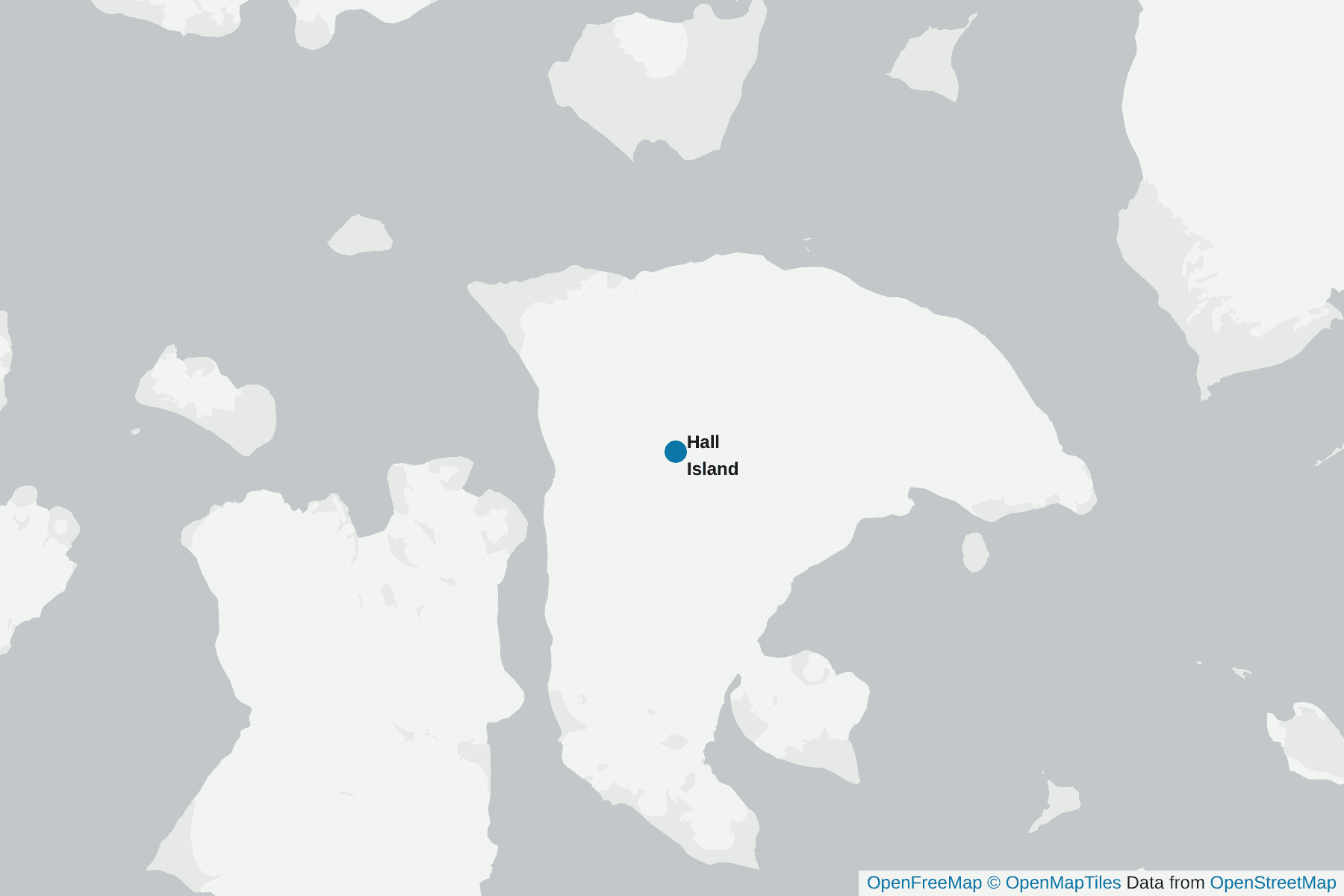 Map of Hall Island