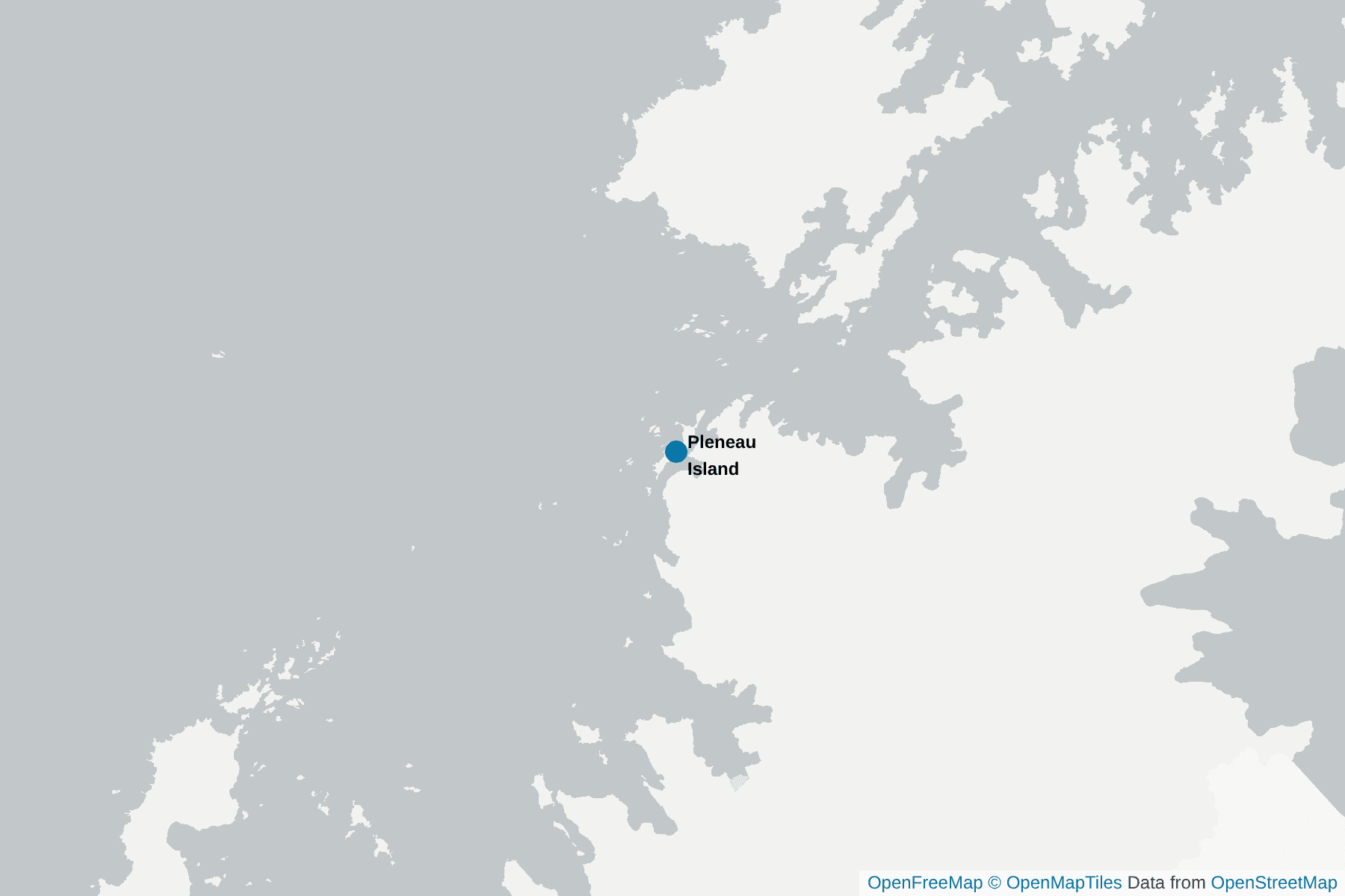 Map of Pleneau Island