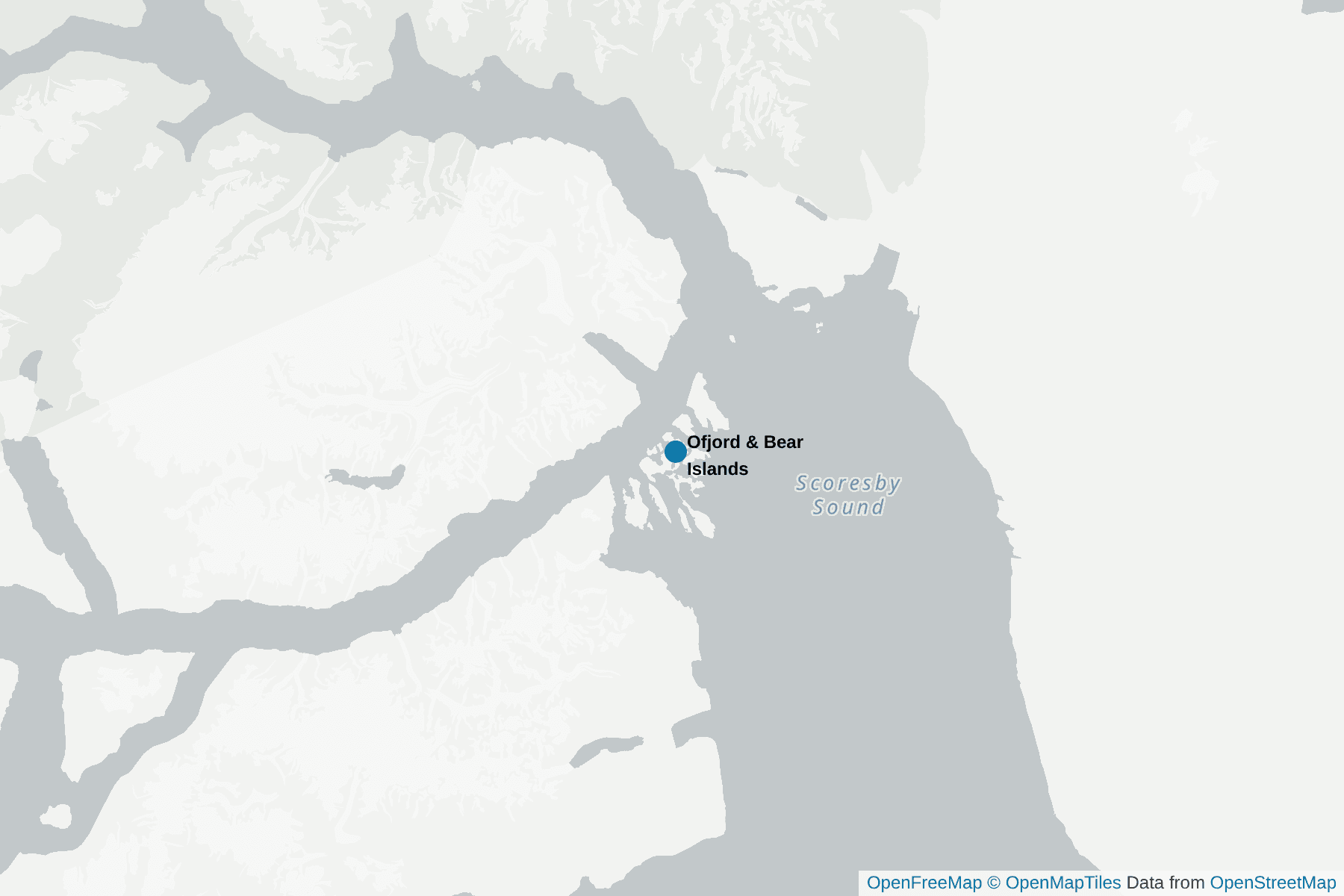 Map of Ofjord & Bear Islands
