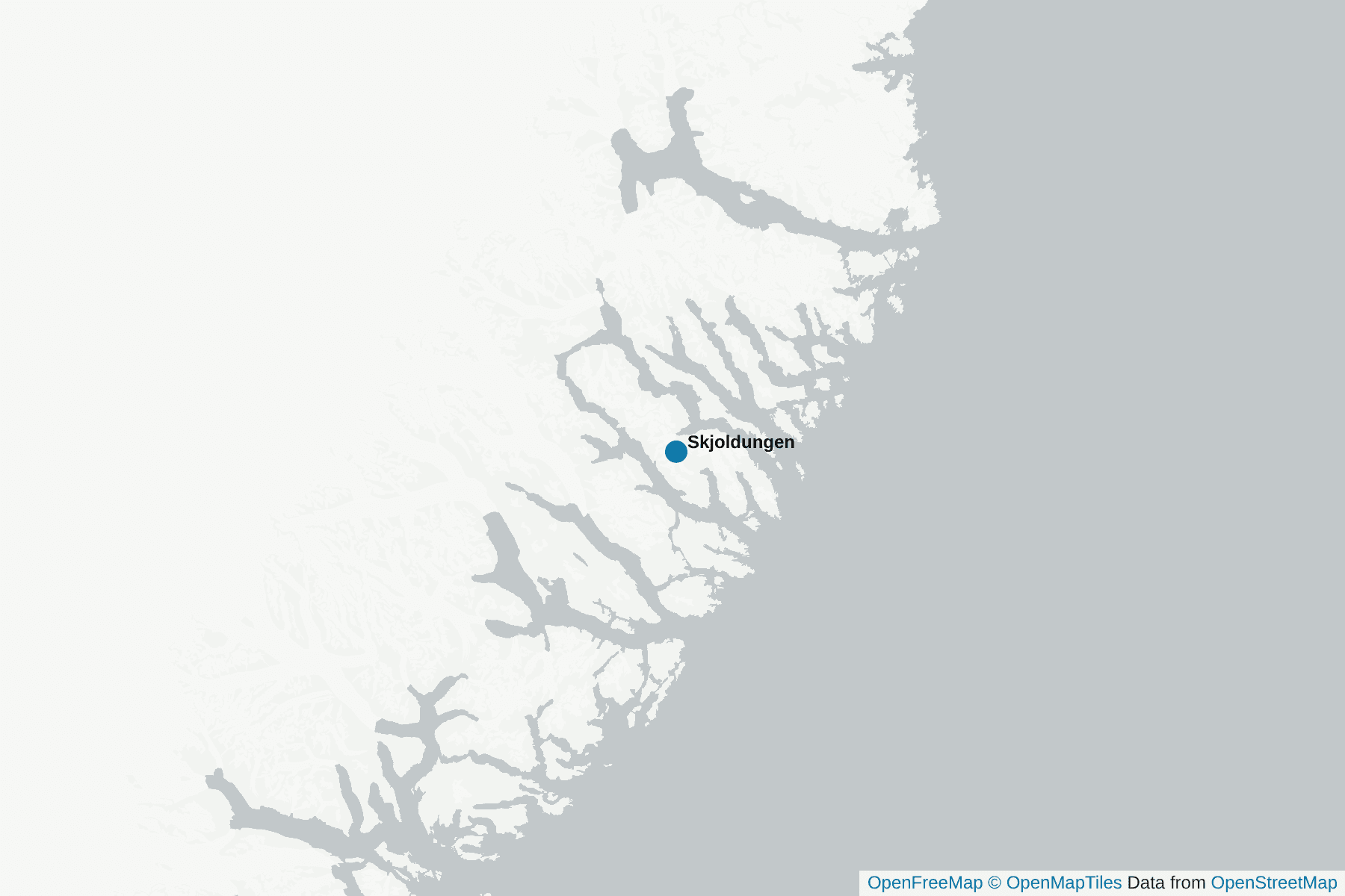 Map of Skjoldungen