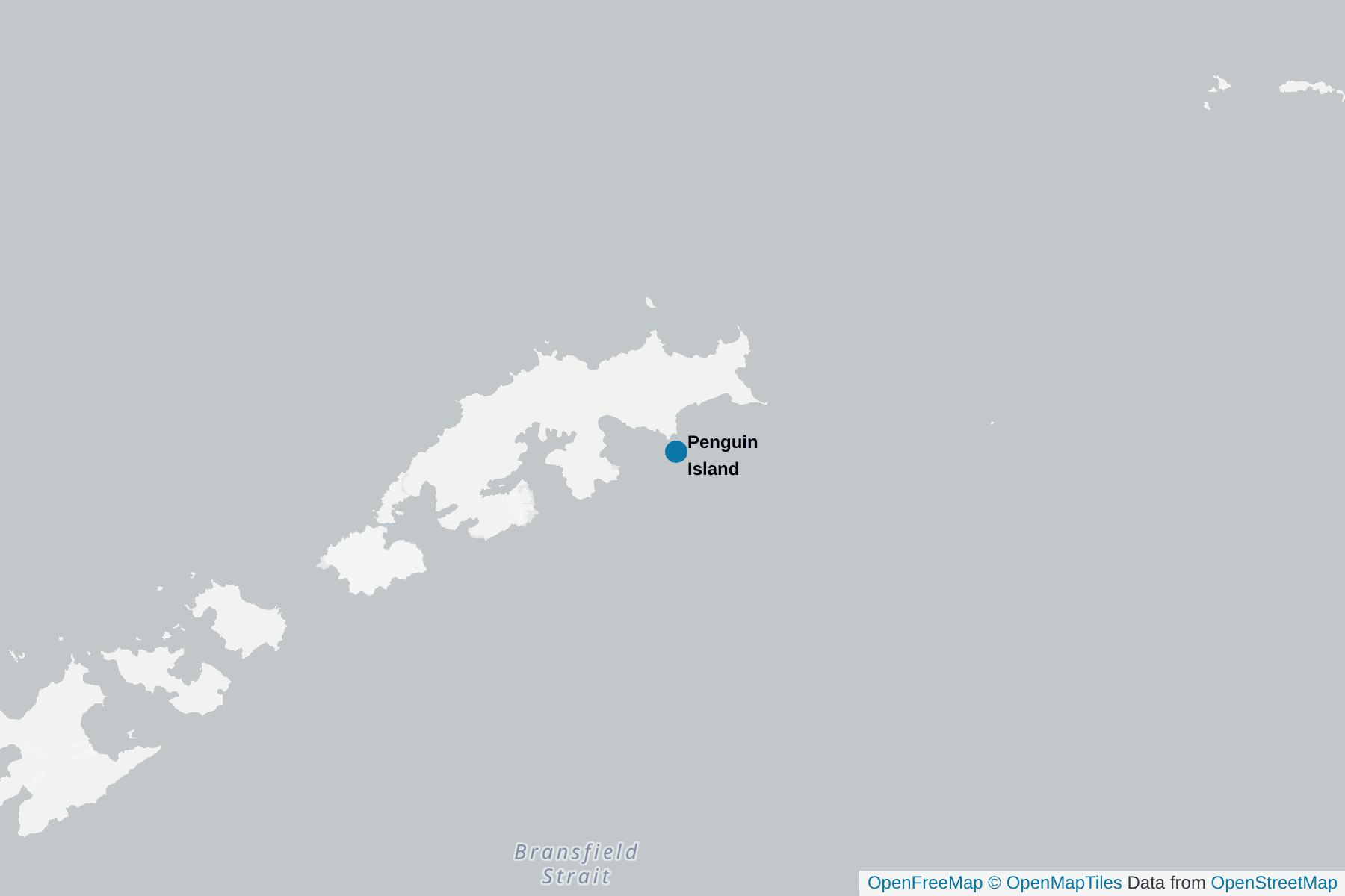Map of Penguin Island