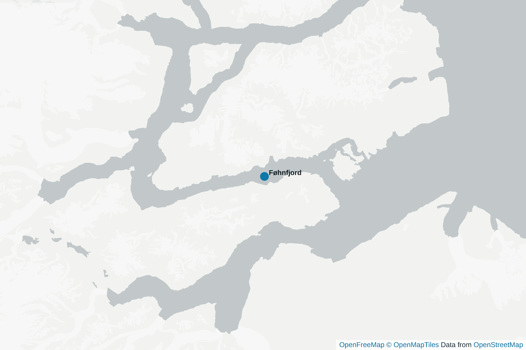 Map of Føhnfjord