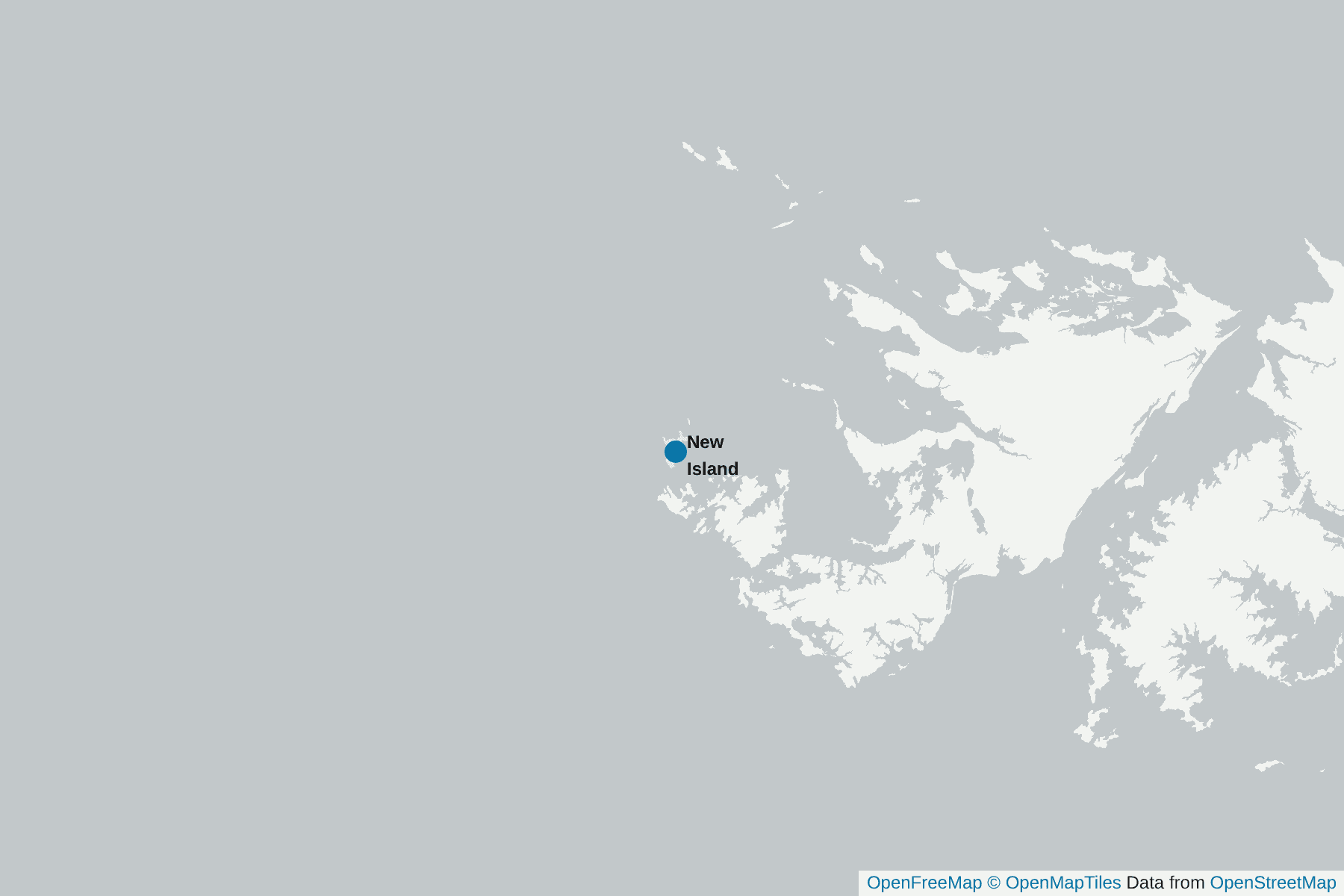 Map of New Island