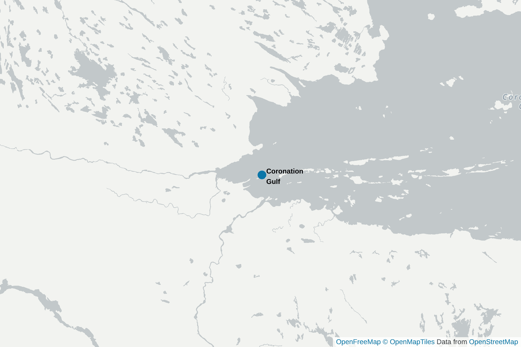 Map of Coronation Gulf