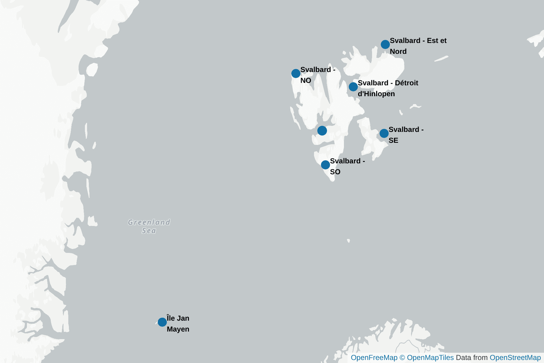 Carte de Norvège