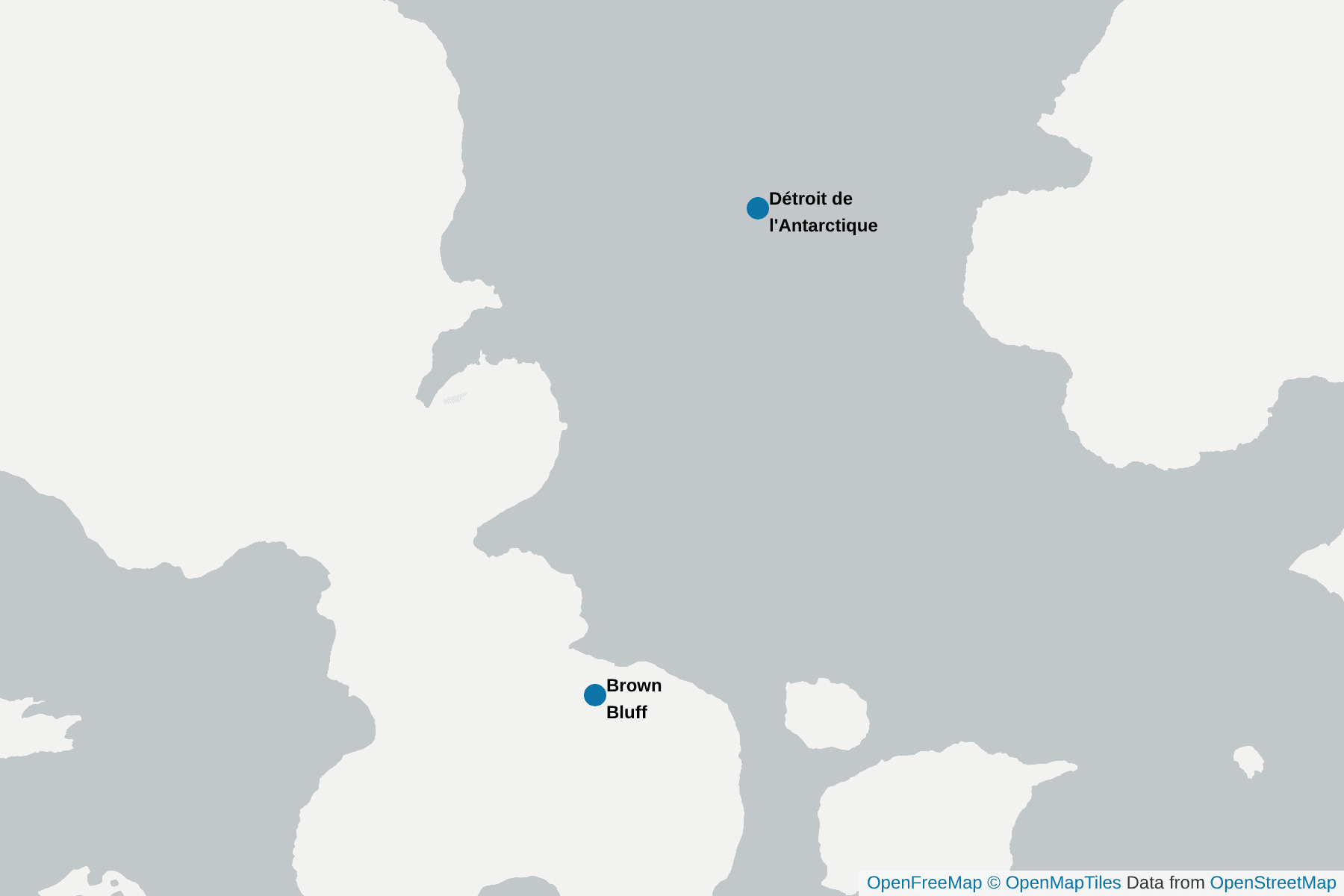 Carte de Le son de l'Antarctique