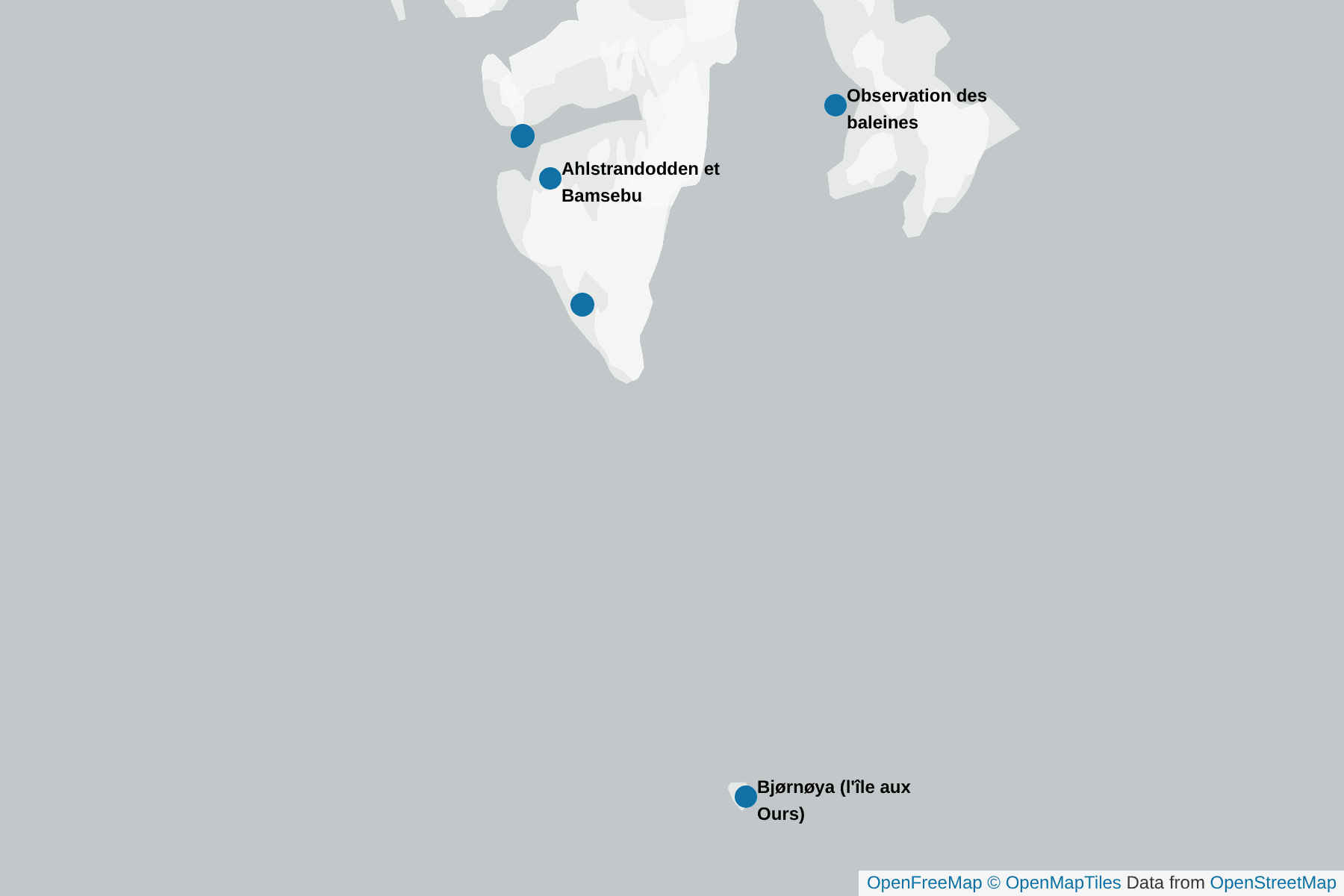 Carte de Svalbard- SW