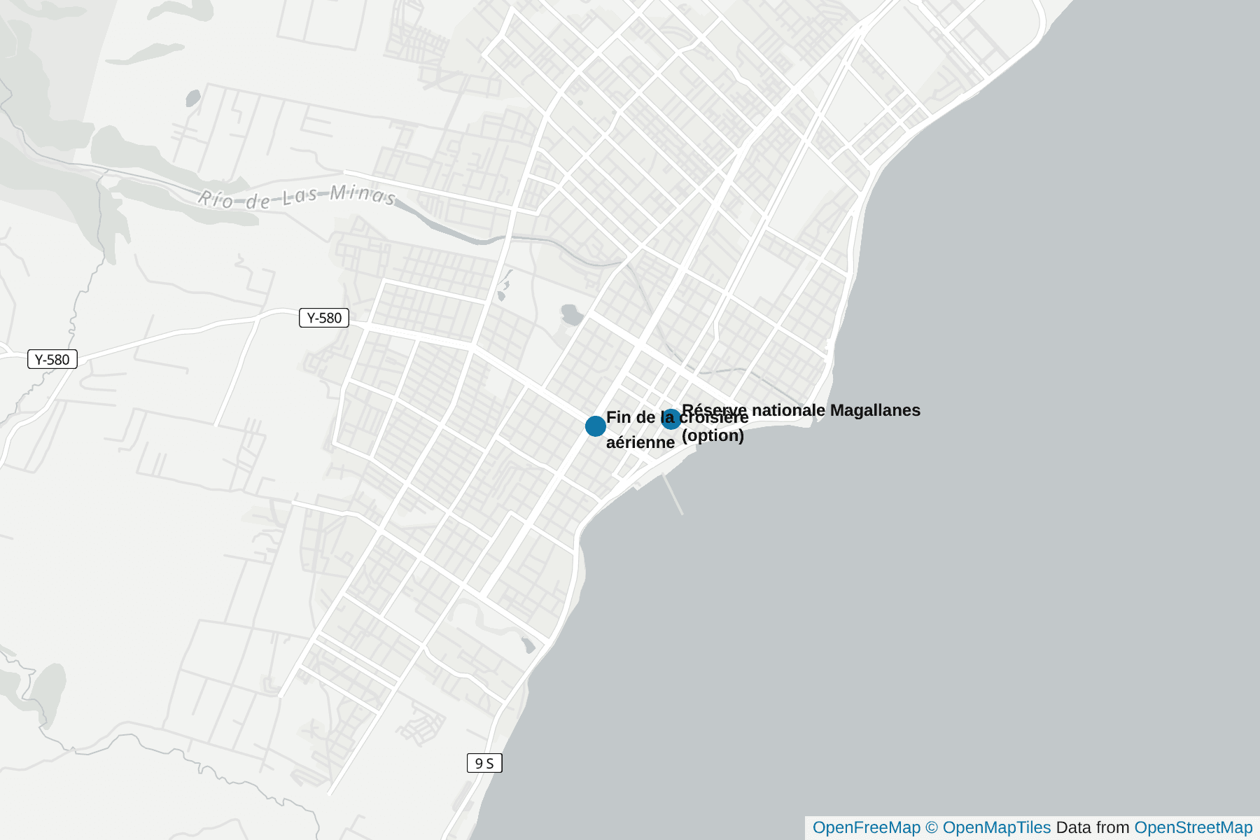 Carte de Punta Arenas