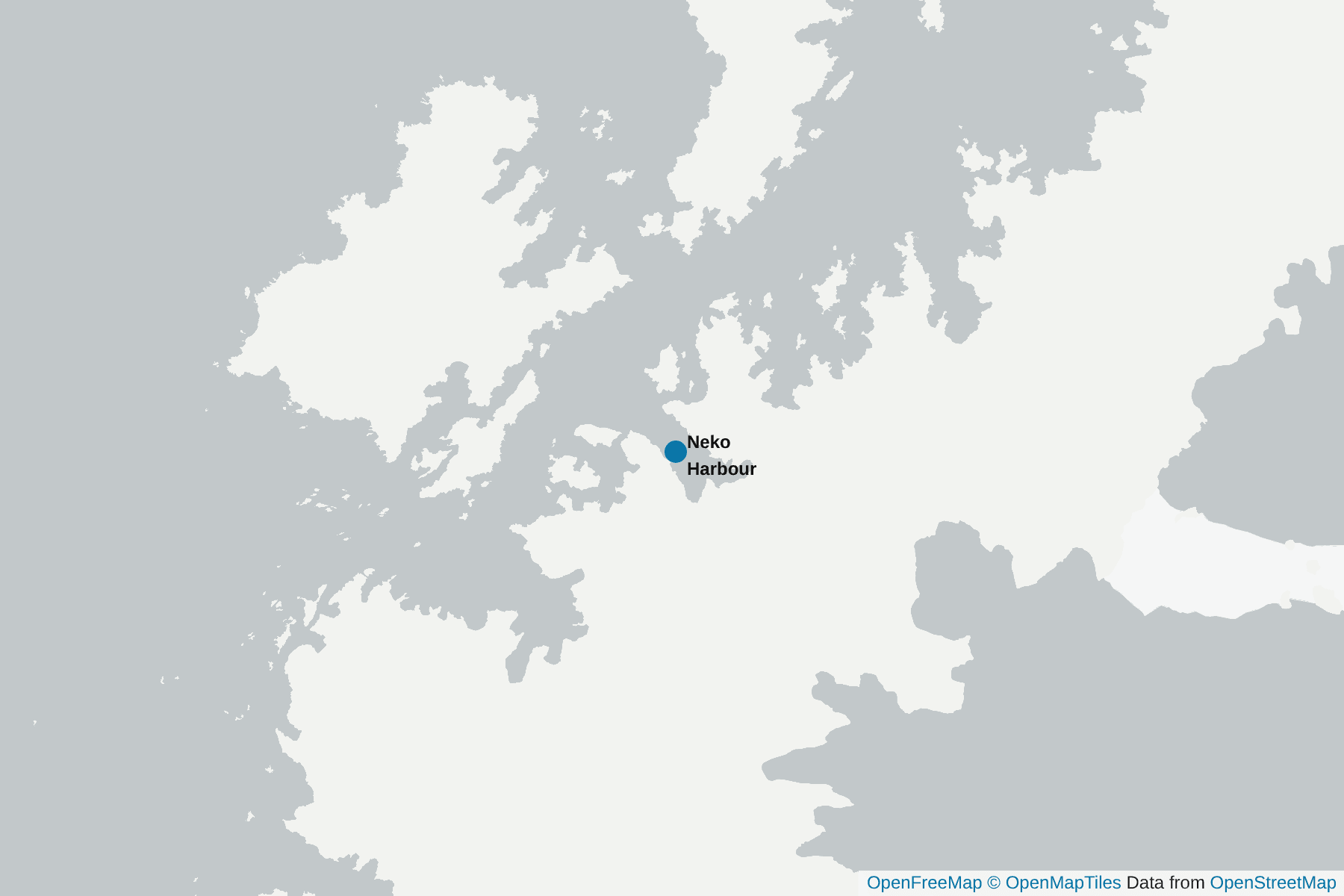 Carte de Neko Harbour