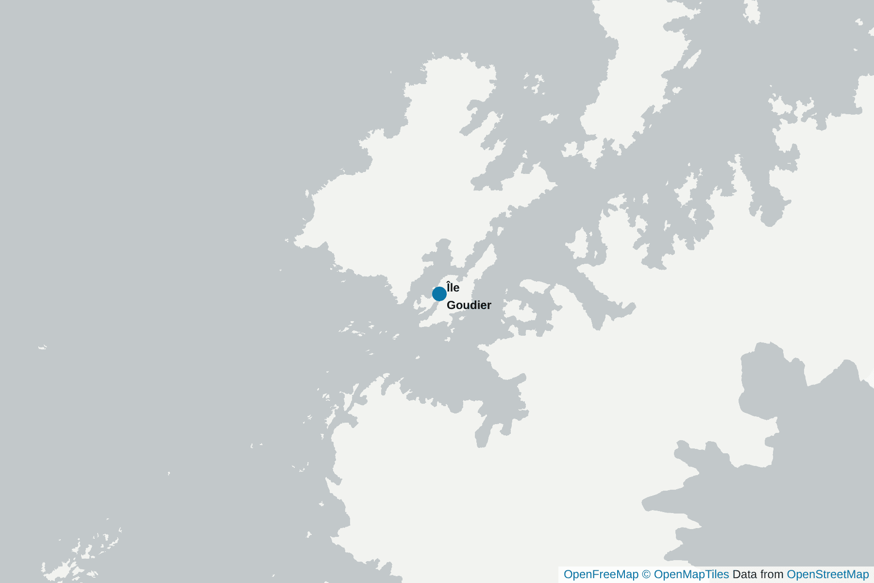 Carte de Île Goudier