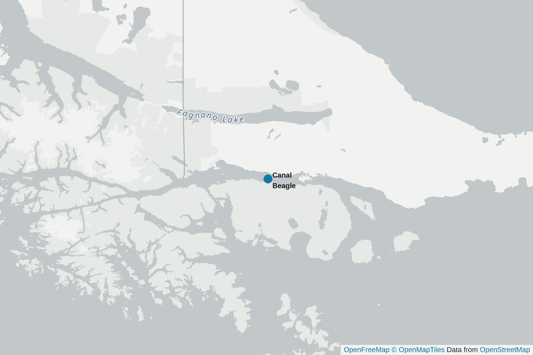 Carte de Canal Beagle