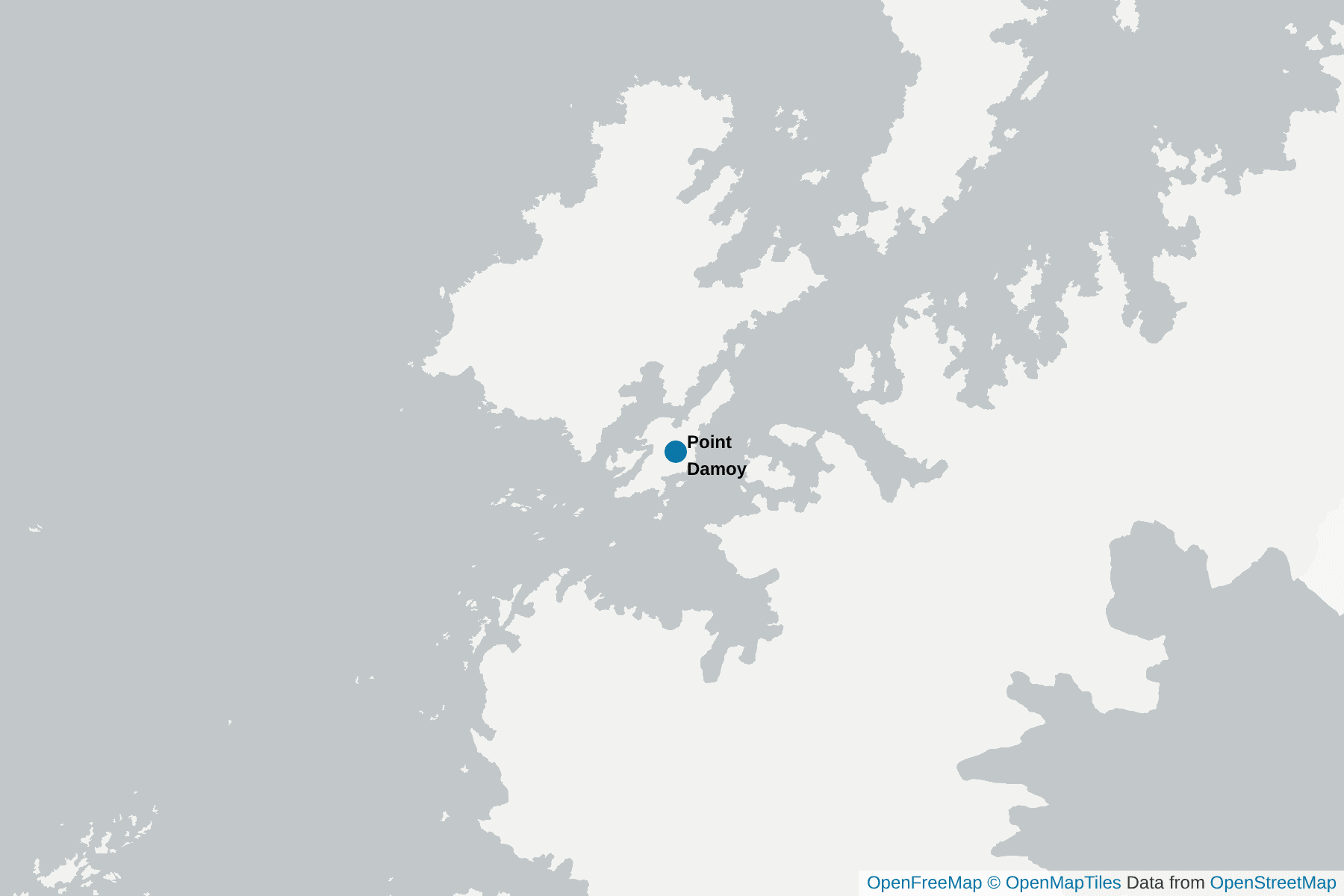Carte de Point Damoy