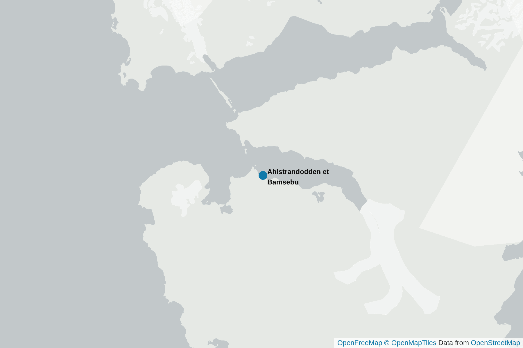 Carte de Ahlstrandodden et Bamsebu