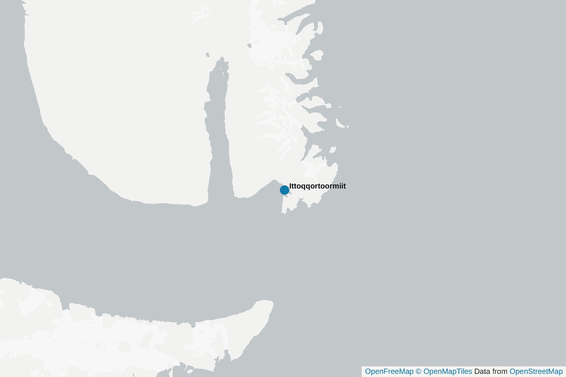 Carte de Ittoqqortoormiit