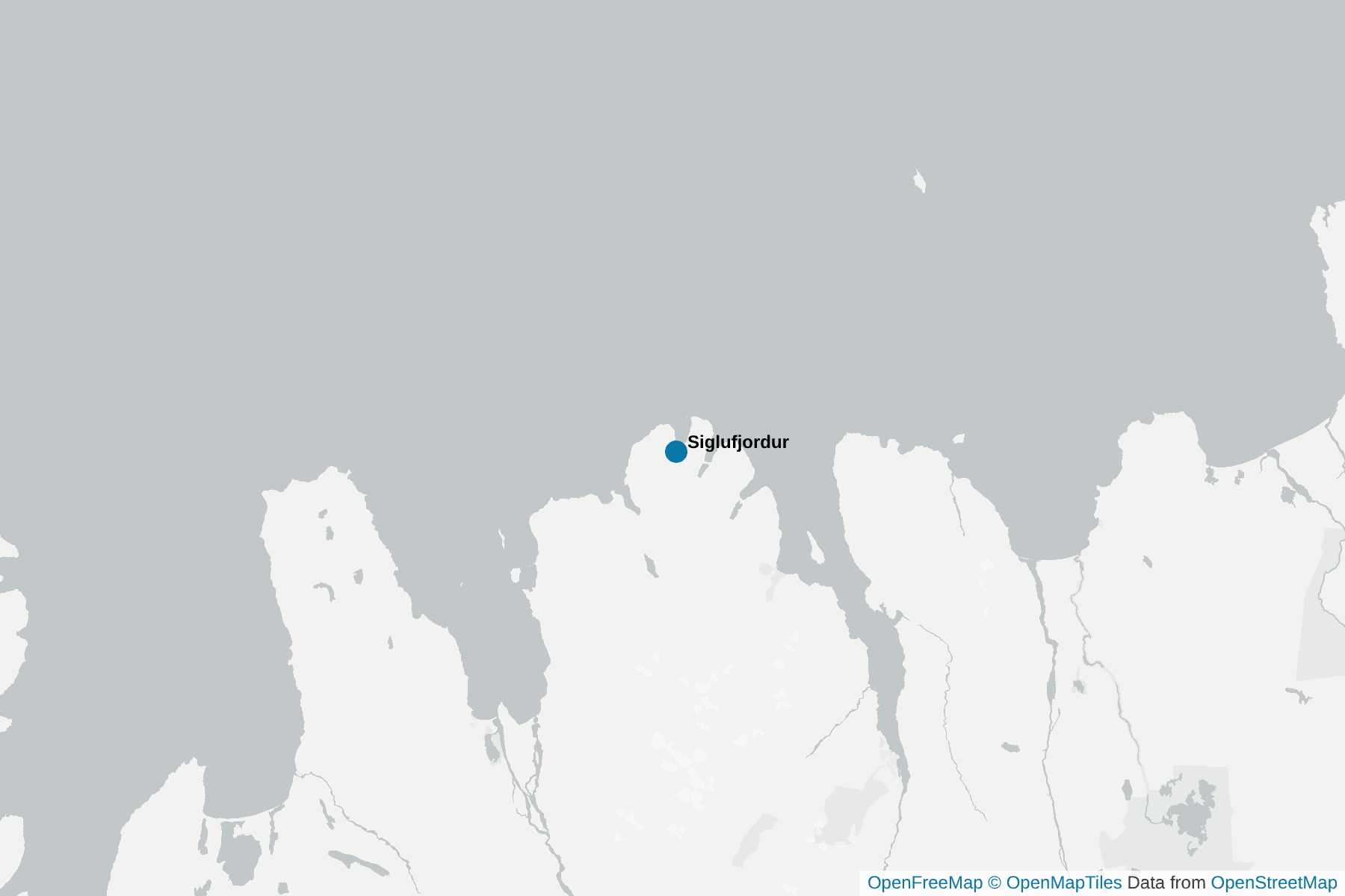 Carte de Siglufjordur