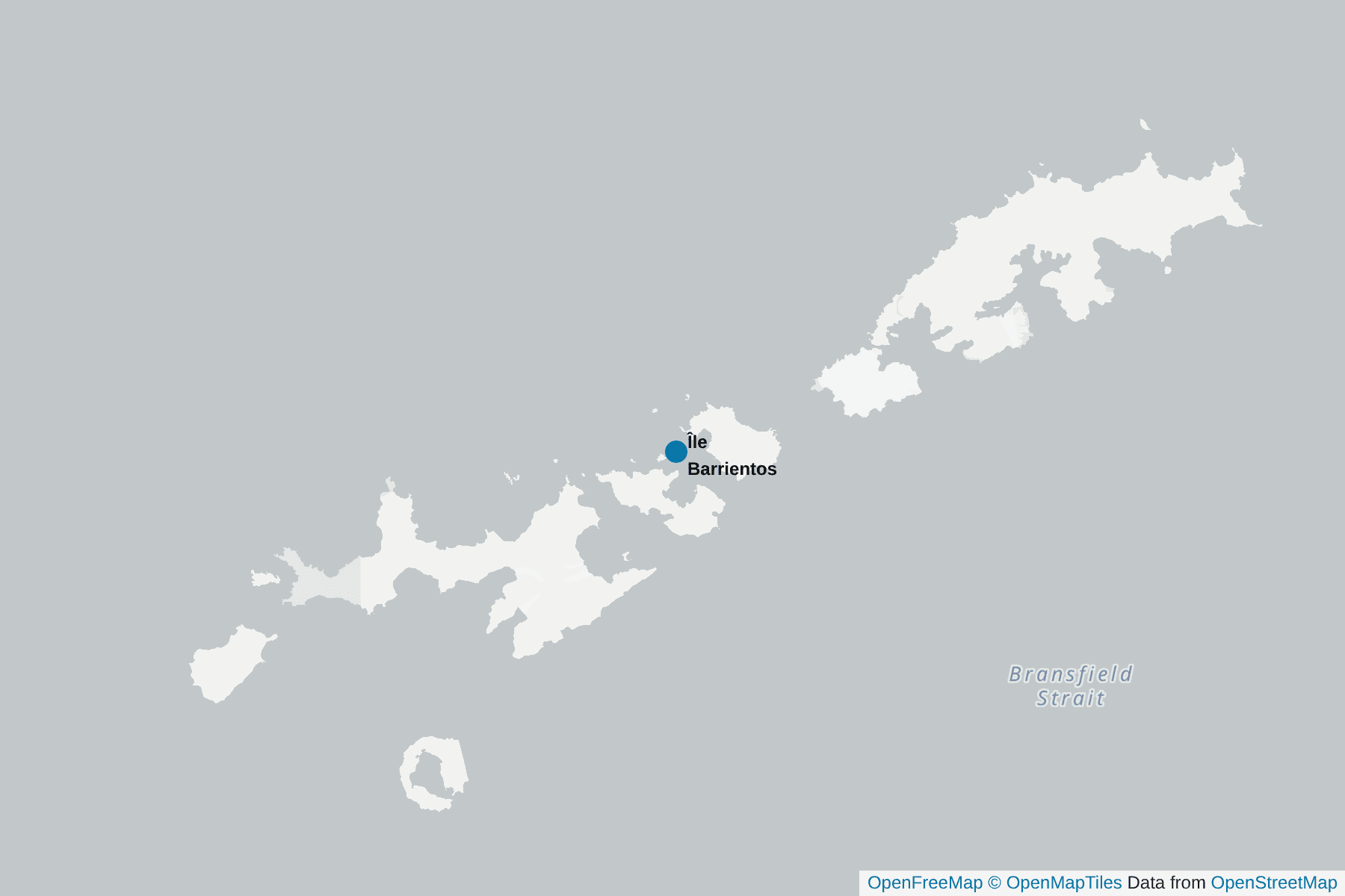 Carte de Île Barrientos