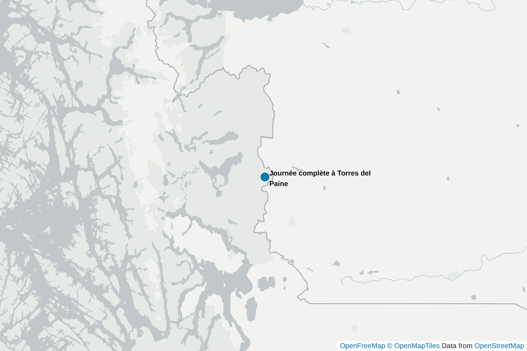 Carte de Journée complète à Torres del Paine