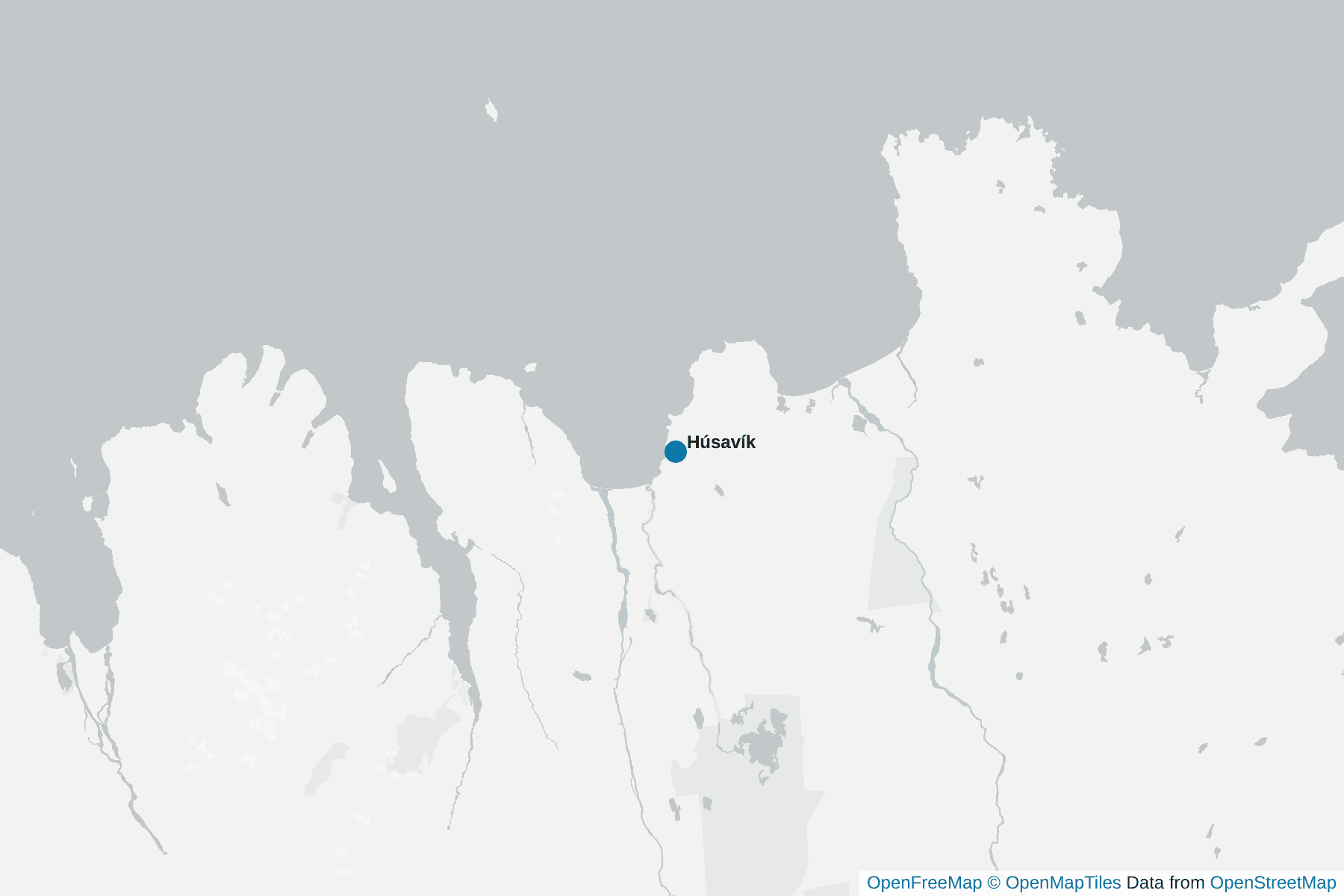 Carte de Húsavík