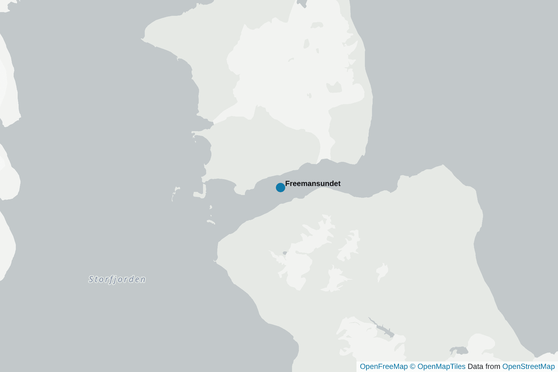 Carte de Freemansundet