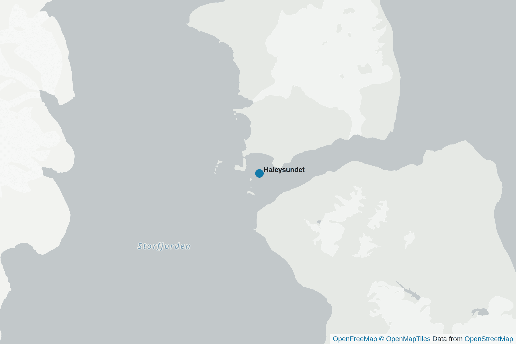 Carte de Haleysundet