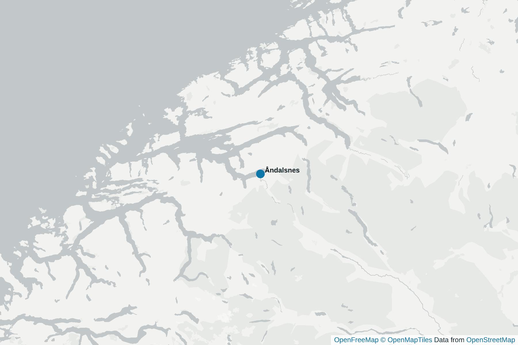 Carte de Åndalsnes