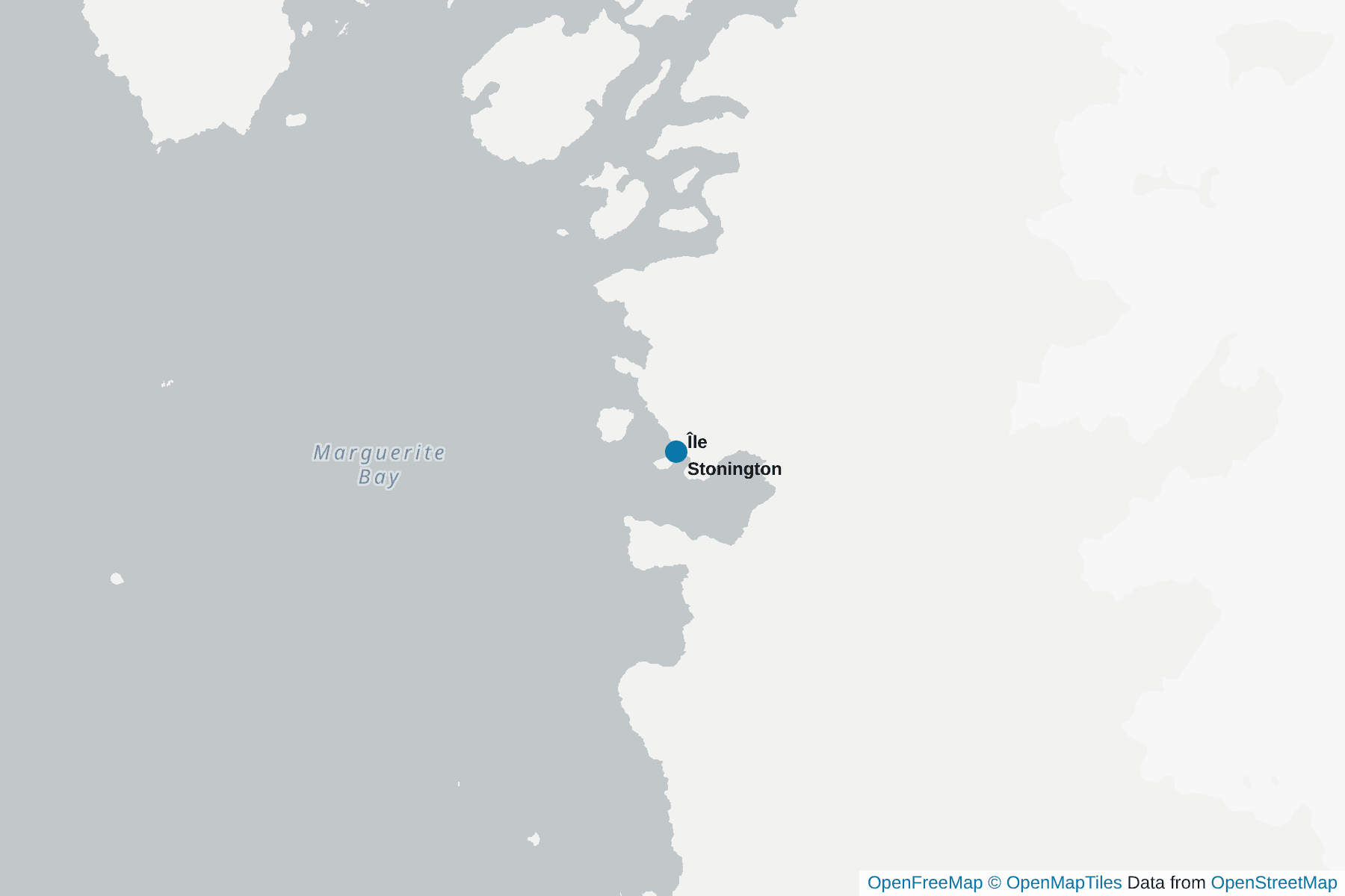 Carte de Île Stonington