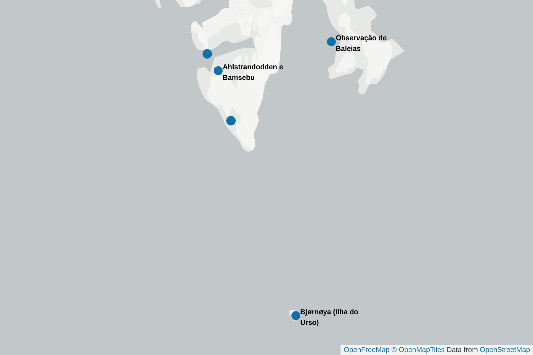 Mapa de Svalbard - SO