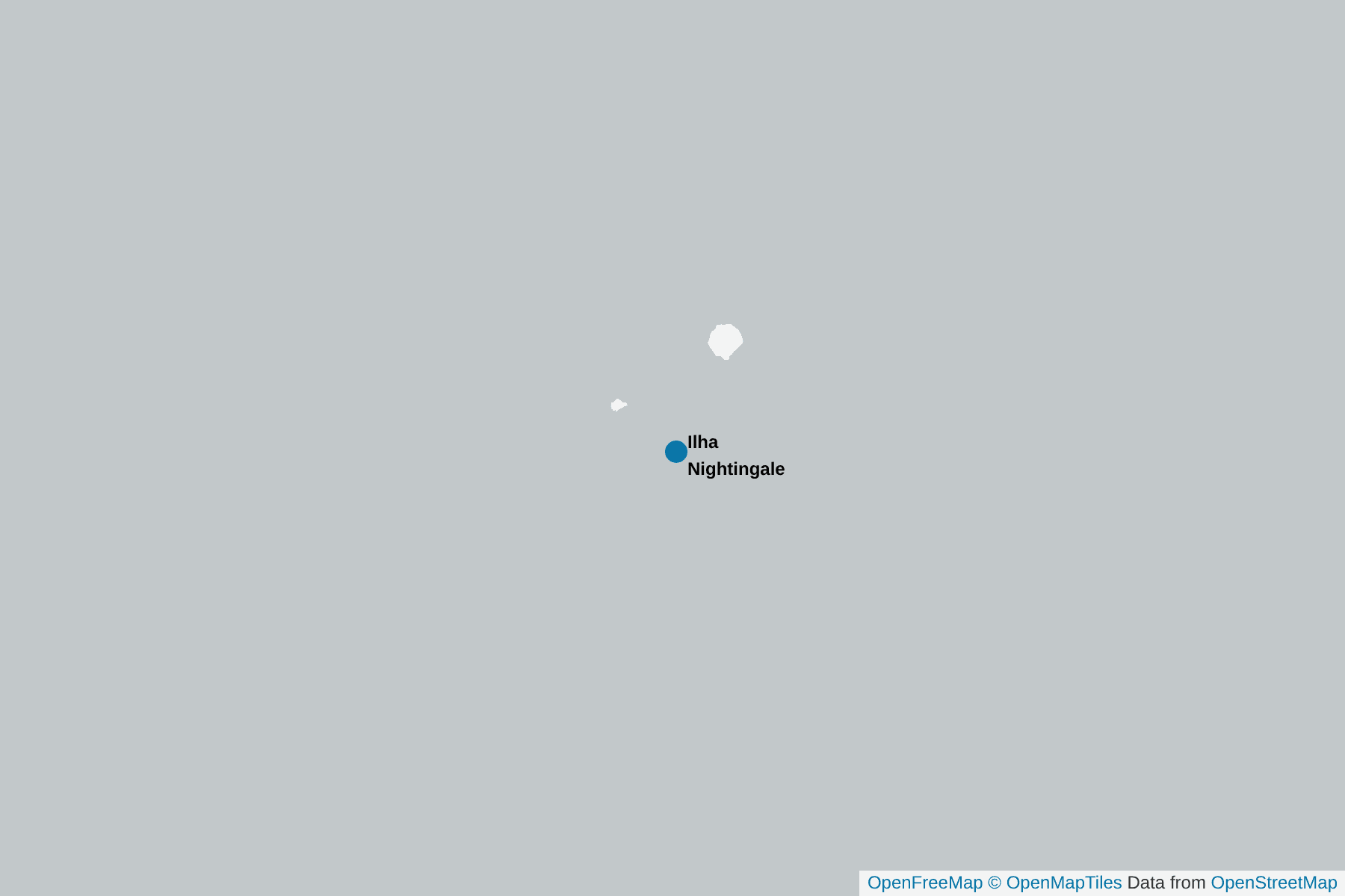 Mapa de Ilha Nightingale