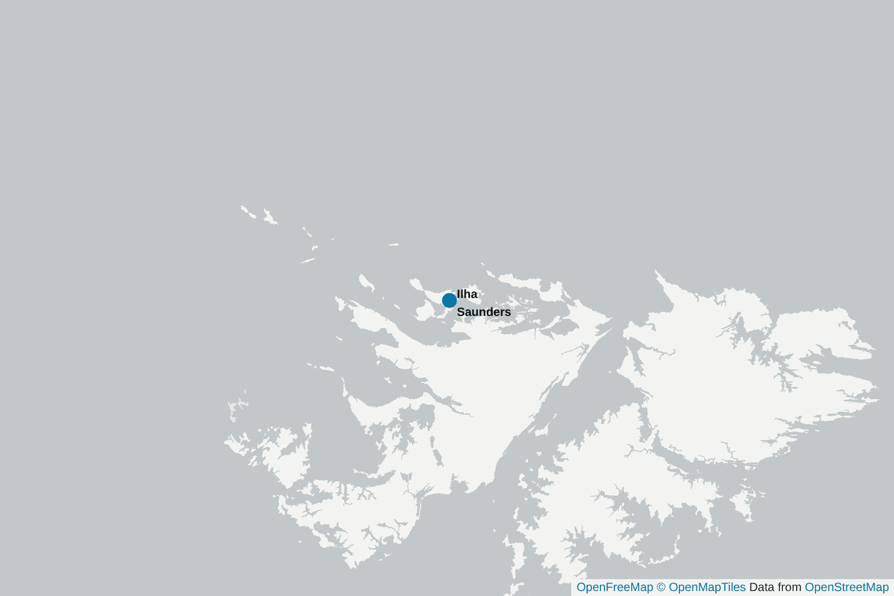 Mapa de Ilha Saunders