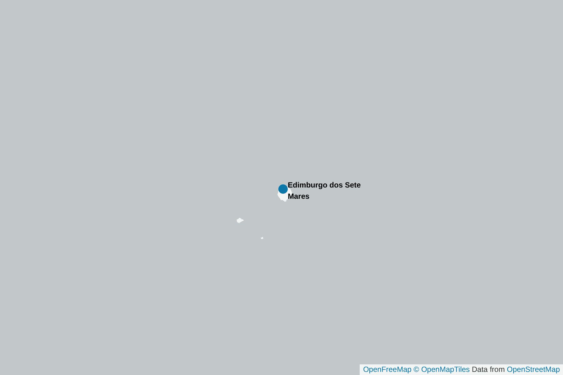 Mapa de Edimburgo dos Sete Mares