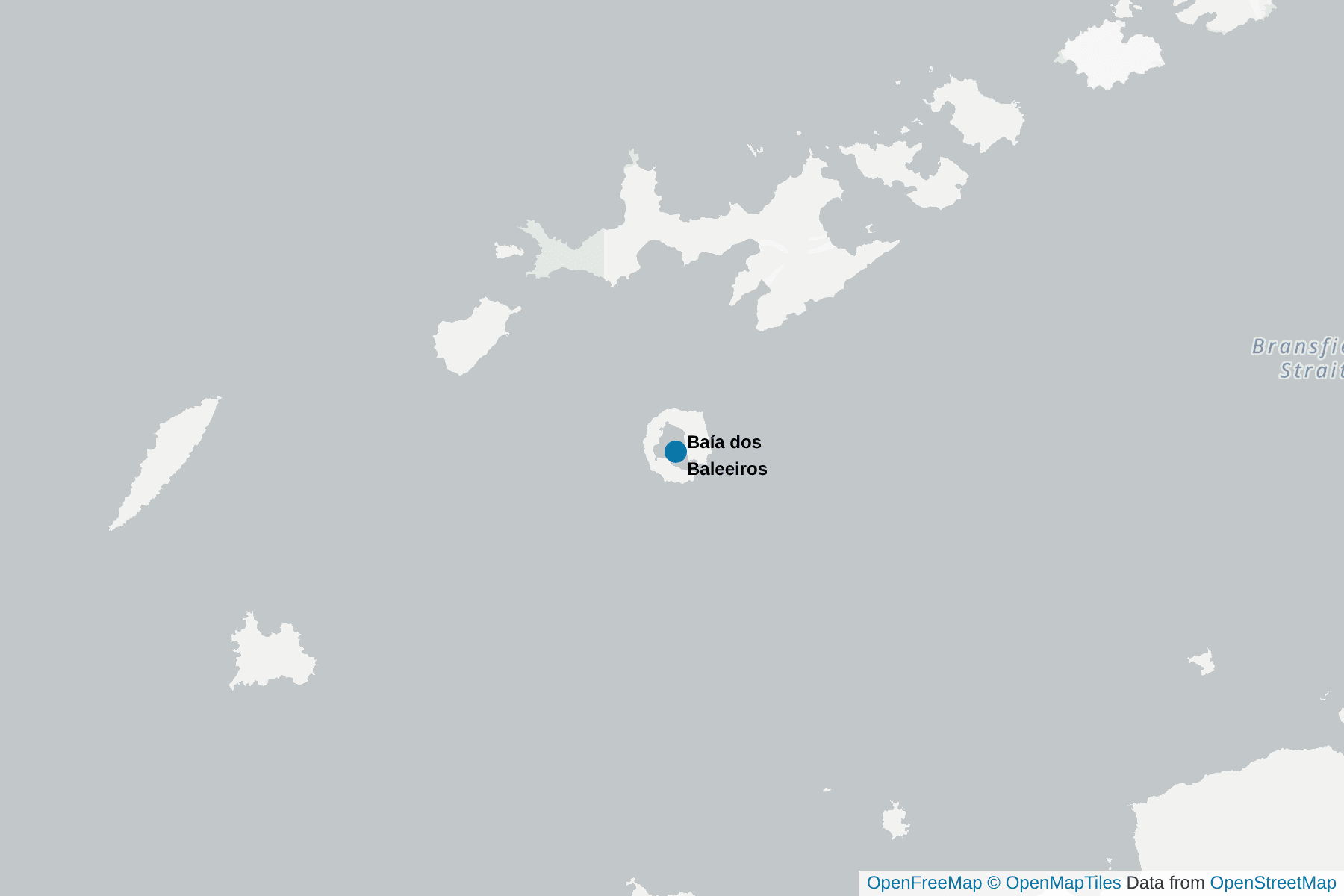 Mapa de Baía dos Baleeiros